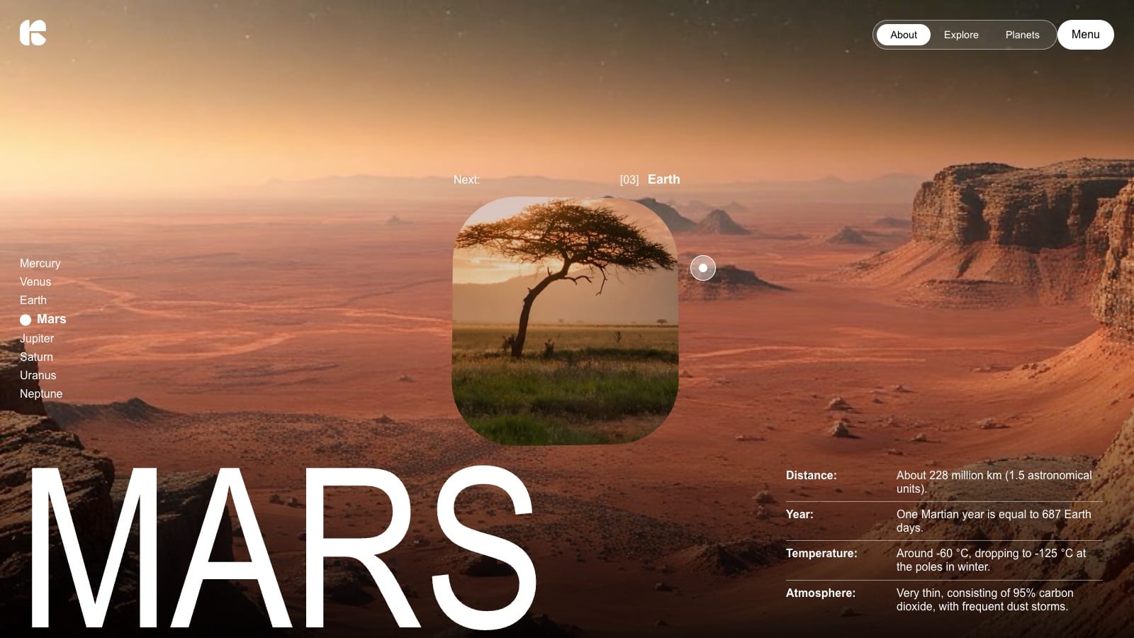Space Voyager: a cinematic site that is still just content